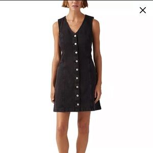 Levi's Black Denim Button-Down Dress
